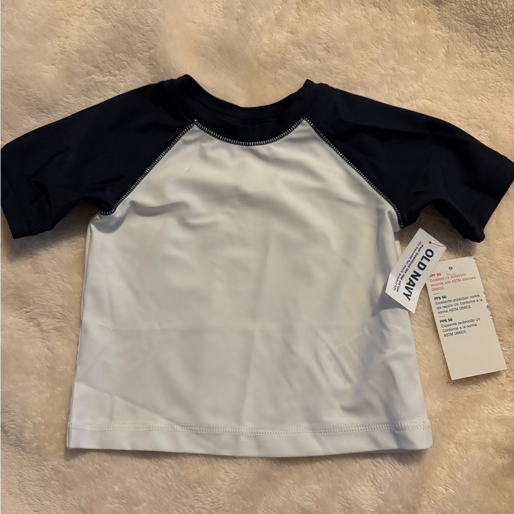 Old Navy White UPF 50 Swim Shirt
